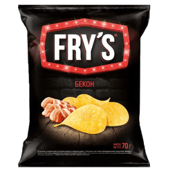 Чипсы "FRYS" 130г ассортимент, Бекон