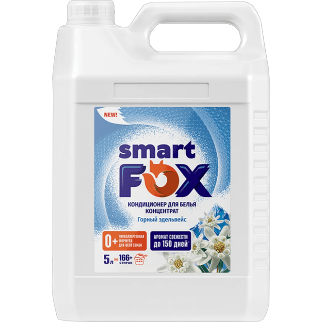 Кондиционер для белья 5 л SMART FOX, Горный эдельвейс