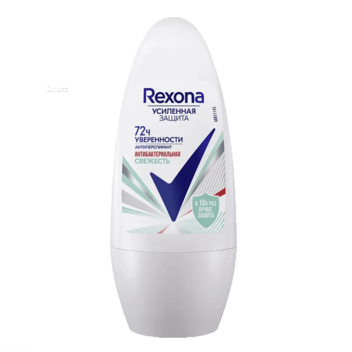 Дезодорант шариковый 50 мл "Rexona" ЖЕНСКИЙ, Антибактериальная свежесть