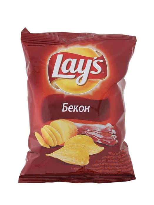 Чипсы "LAYS" 50 г ассортимент, Бекон Чипсы "LAYS" 50 г ассортимент, Бекон