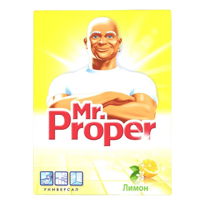 Чистящее средство 400 гр "Mr.Proper" для твердых поверхностей, Лимон Чистящее средство 400 гр "Mr.Proper" для твердых поверхностей, Лимон